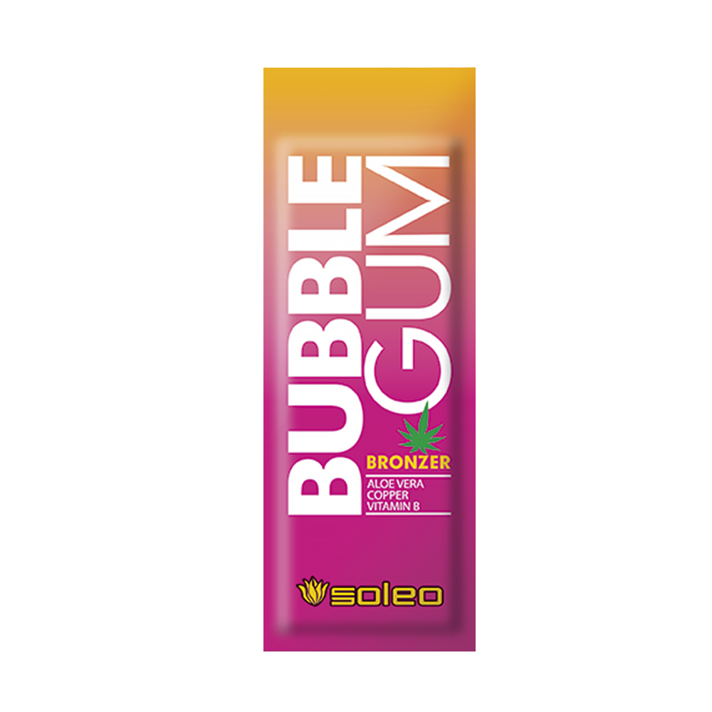 Soleo BUBBLE GUM Сильный бронзатор с алоэ,медью и витамином В,15 мл.