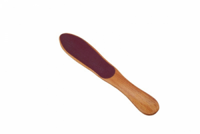 Терка для ног деревянная двухсторонняя 26 см SPF 001R